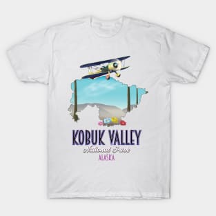 Kobuk Valley Alaska Map T-Shirt